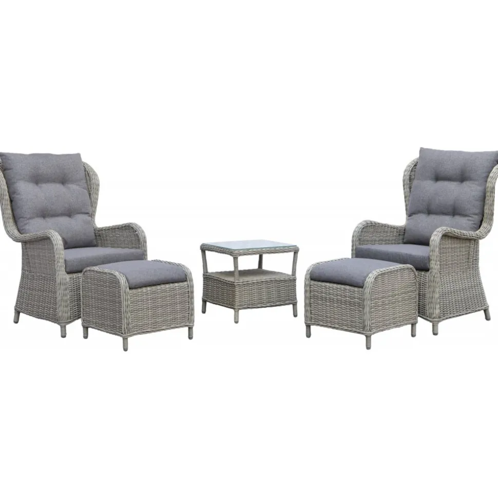 Fåtöljset med fotpallar och sidobord + Textilrengöring för möbler