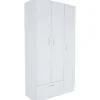 Gabbi vit garderob höjd 170 cm och bredd 90 cm