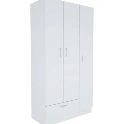Gabbi vit garderob höjd 170 cm och bredd 90 cm