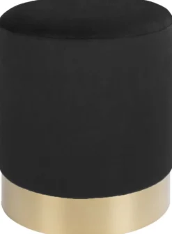 Gamby Sittpuff - Svart/mässing