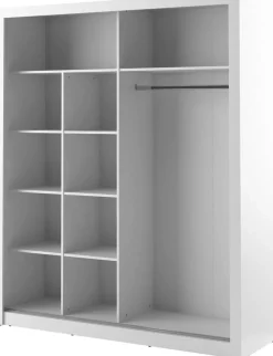 Garderob med skjutdörrar 215x203 cm