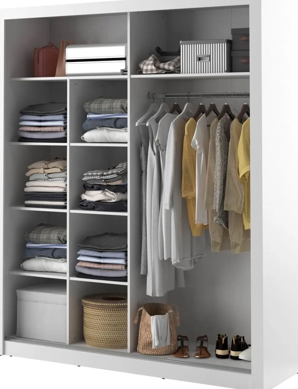 Garderob med skjutdörrar 215x203 cm