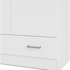 Garderob vit 80 cm bred med 170,5 cm hög