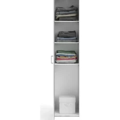 Garderob vit 40 cm bred och 175 cm hög