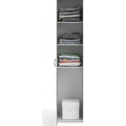 Garderob vit 40 cm bred och 175 cm hög + Fläckborttagare för möbler