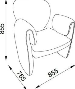 Geneve fåtölj - Grön