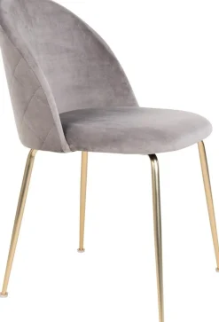 Geneve Matstol - Grå/mässing