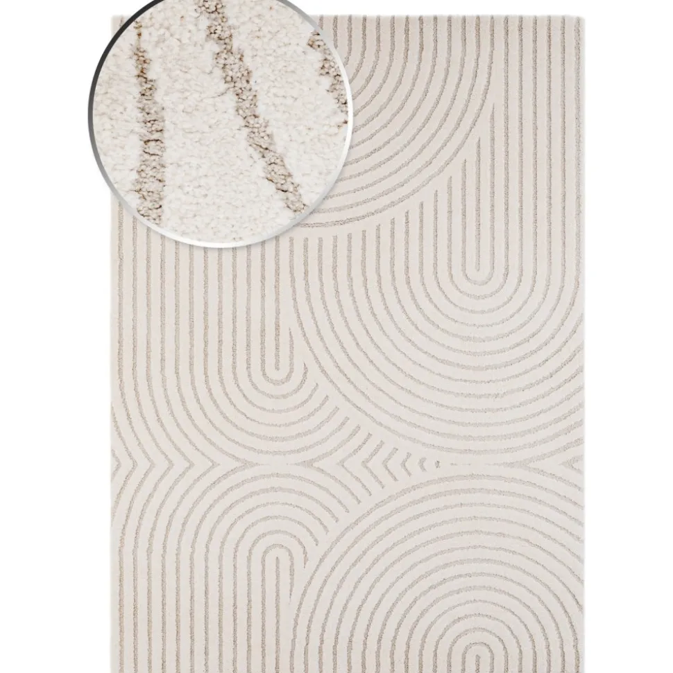 Genova Zen maskinvävd matta Vit