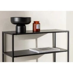 Georgetown sidobord 30 x 80 cm - Svart