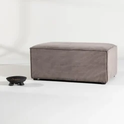 Gillholmen sittpuff - Brun manchester