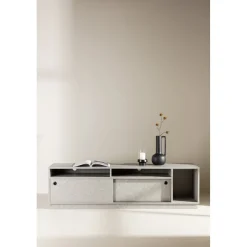 Girona TV-bänk - Grå