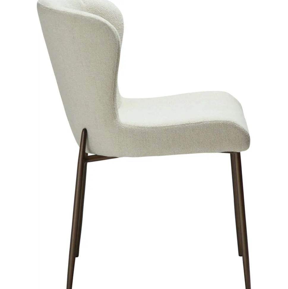 Glam matstol bouclé / antikmässing