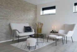 Glasgow Fåtölj - Vit/svart