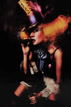 Glastavla - Clown - 80x120 cm