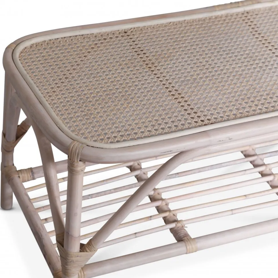 Glory Webbing soffbord i rotting 110 x 50 cm - Whitewash