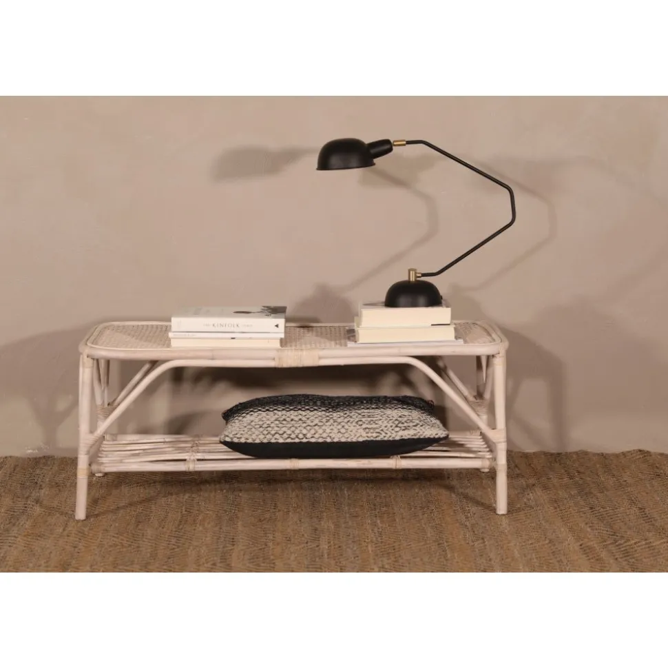 Glory Webbing soffbord i rotting 110 x 50 cm - Whitewash