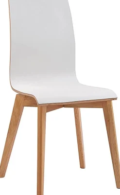 Grace stol vit laminat/ek stol