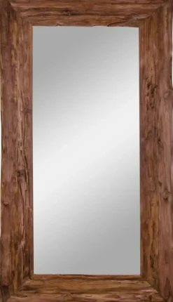 Granada Helkroppsspegel 180 cm - Teak + Glas och Kristallrengöring