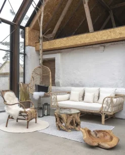 Grand Canyon Soffbord 60 x 60 cm - Teak/glas