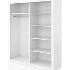 Grderob med inredning och skjutdörrar