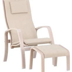 Grötö loungestol - Beige/Whitewash