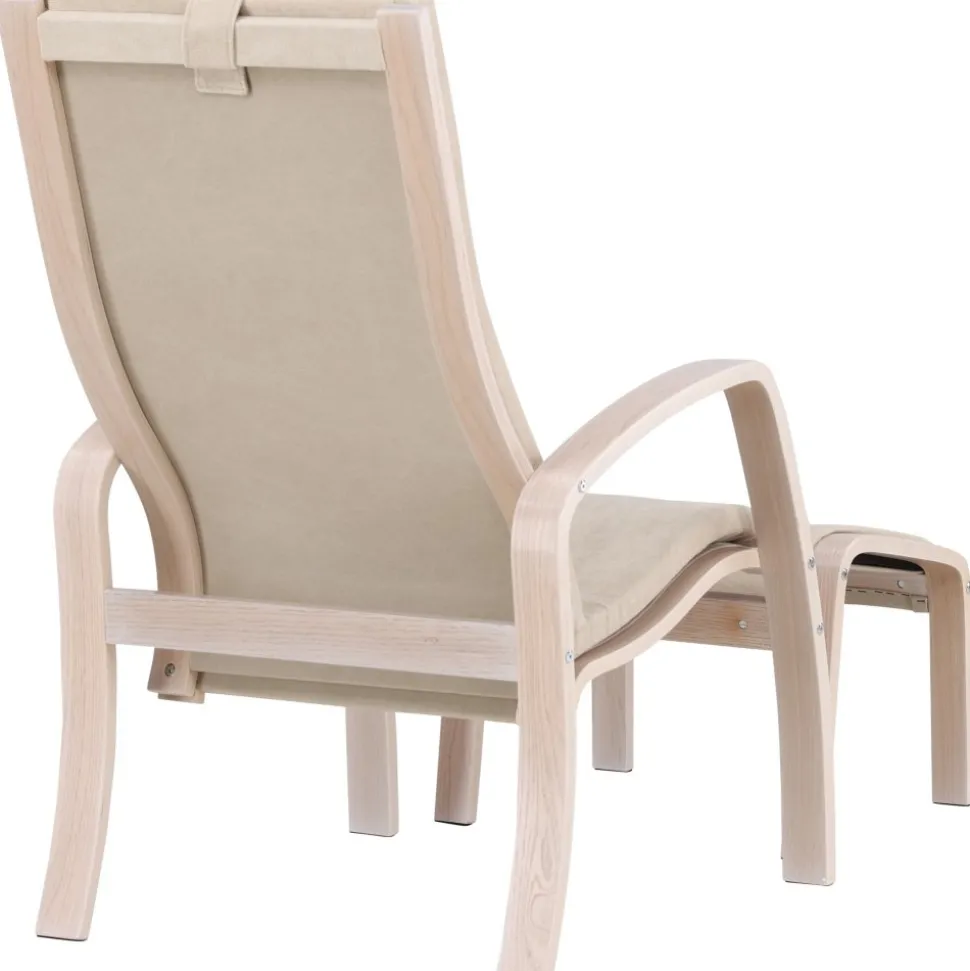 Grötö loungestol - Beige/Whitewash