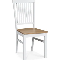 Gåsö matgrupp: Bord 160/210 cm inklusive 6 Fårö stolar - Vit/Ek + 4.00 x Möbeltassar