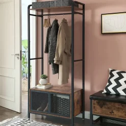 Hallmöbel 180x80 cm - Brun/svart