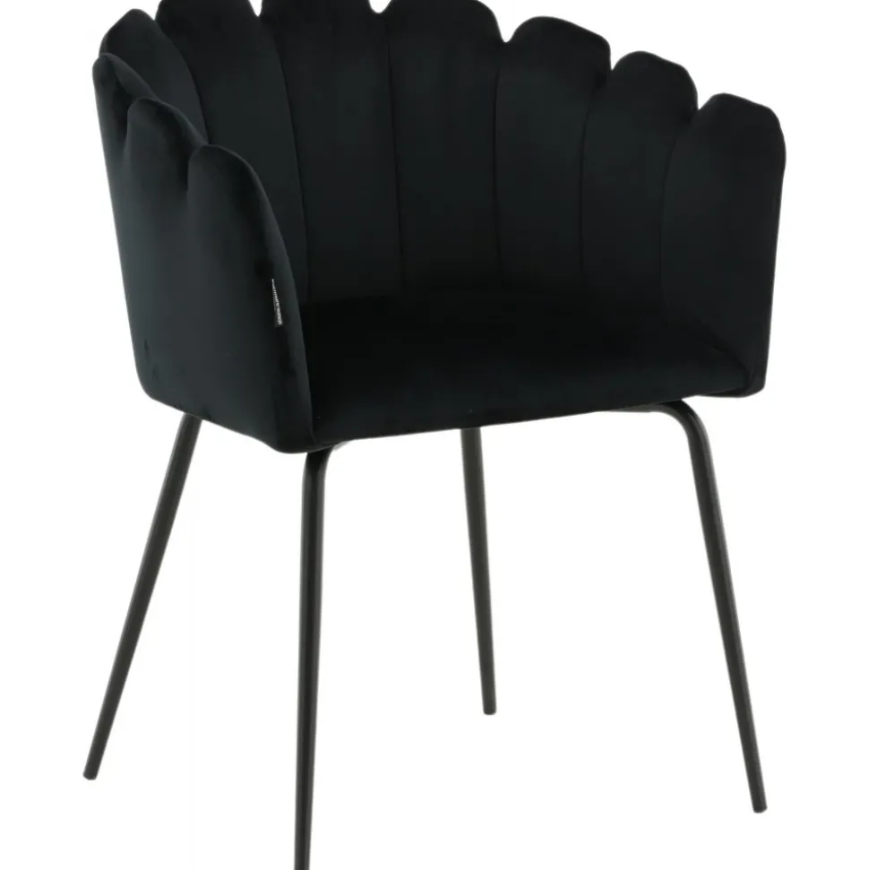 Halmstad karmstol - Svart