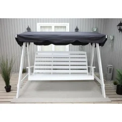 Hammock vit med svart tak + Fläckborttagare för möbler