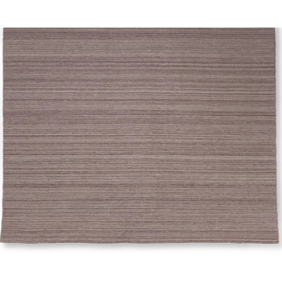 Handvävd ullmatta Island - Puderrosa