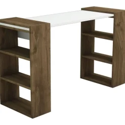 Handy skrivbord 124x43,6 cm - Valnöt/vit