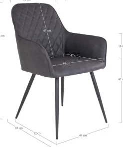 Harbo Matstol - Mörkgrått