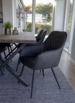 Harbo Matstol - Mörkgrått