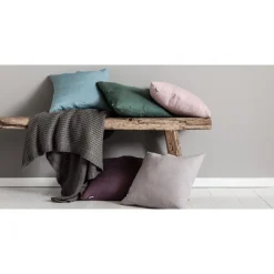 Harmony Linne kuddfodral 45x45 cm - Petrol