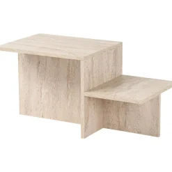 Harmony soffbord 80 x 40 cm - Travertin