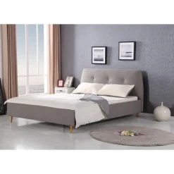 Harrison sängram 160x200 cm - Grå + Möbeltassar