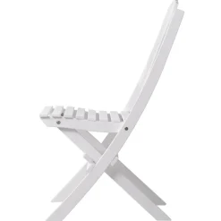 Haväng hopfällbar vit trästol