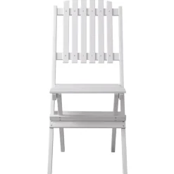 Haväng hopfällbar vit trästol + Textilrengöring för möbler