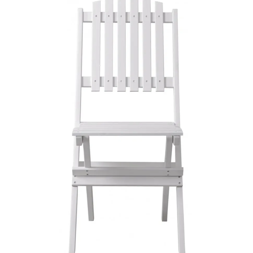 Haväng hopfällbar vit trästol + Textilrengöring för möbler