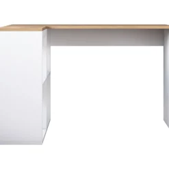 Haylie hörnskrivbord 120x50 cm - Ek/vit