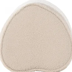 Heart sittpuff - Beige teddy