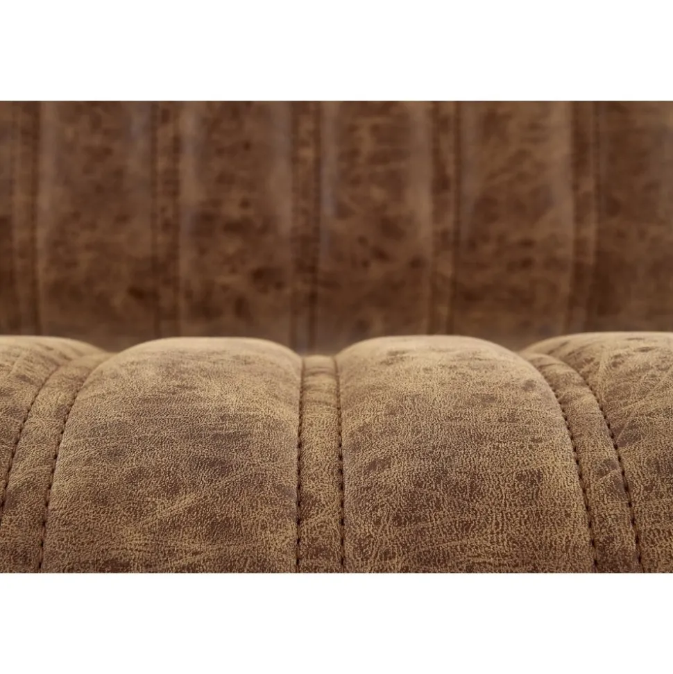 Hester barstol i brun vintage PU