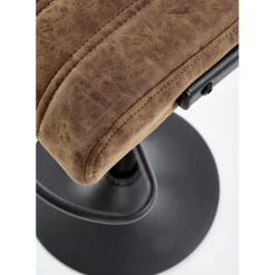 Hester barstol i brun vintage PU + Fläckborttagare för möbler