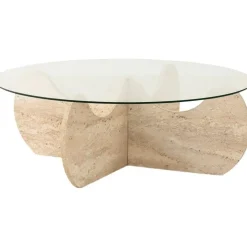 Himalaya soffbordØ90 cm - Travertin