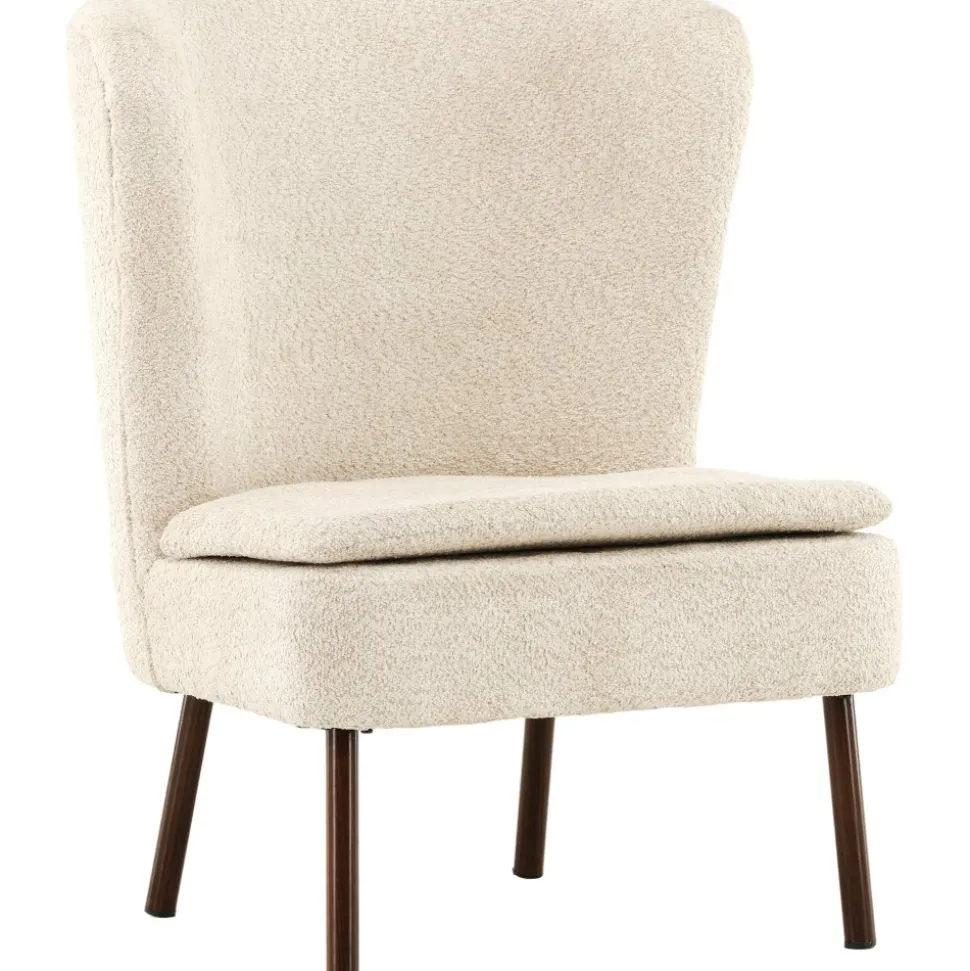 Hällsö fåtölj - Beige/valnöt