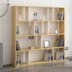 Hodbi bokhylla - Ek/vit