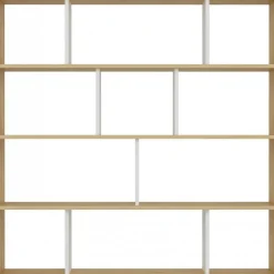 Hodbi bokhylla - Ek/vit