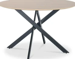 Hogrän matbord Ø120 cm - Ljust trä