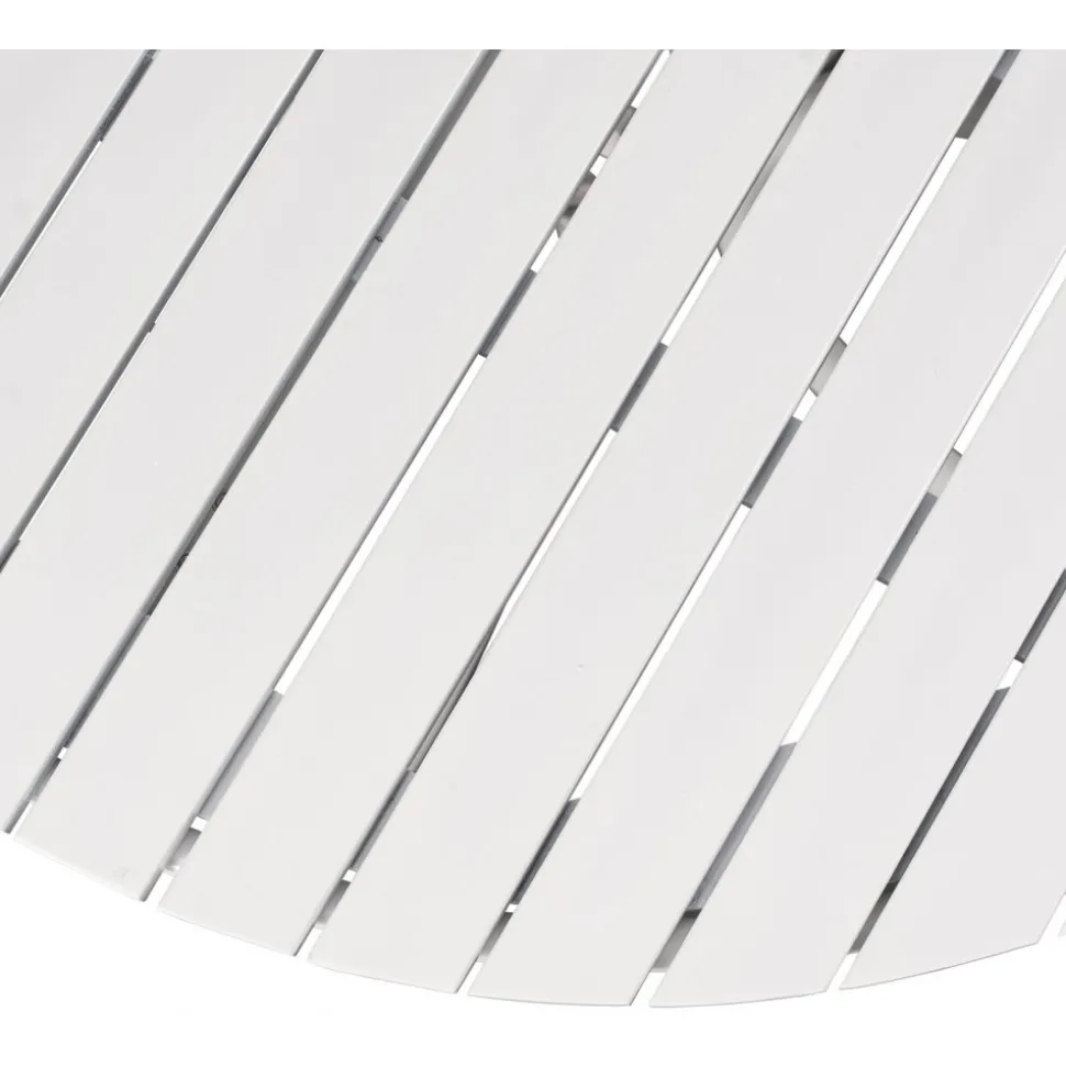 Holmsund bord 103 cm - Vit + Textilskydd för utemöbler